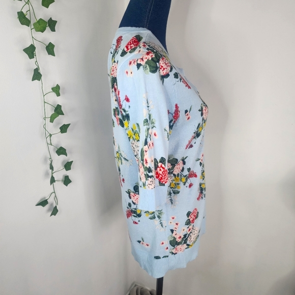 New York & Co Floral Button Down Cardigan Sweater - Picture 6 of 10